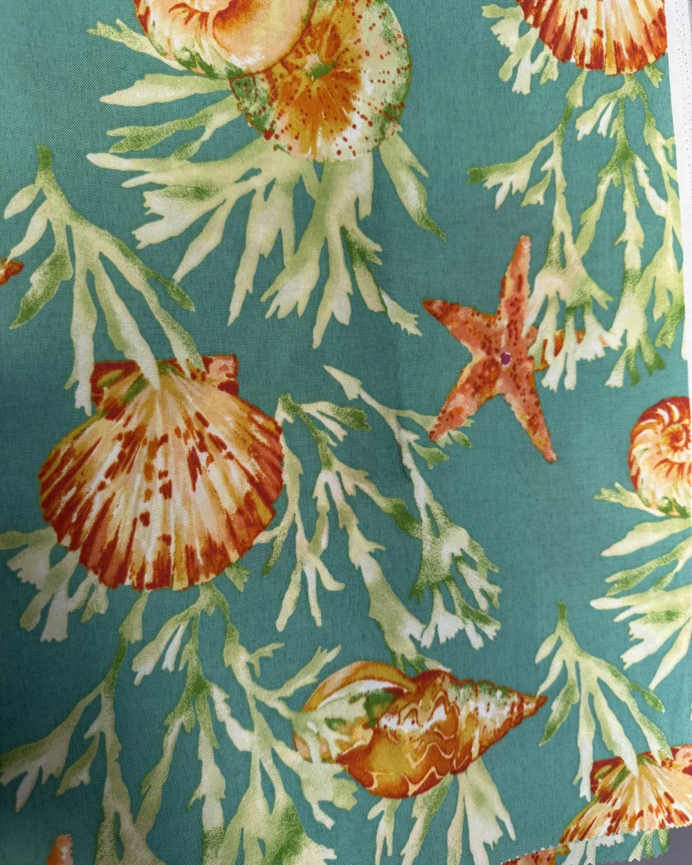 海洋圖樣印花布